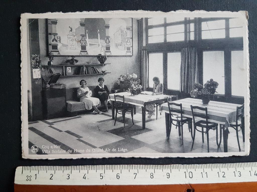 Postkaart De Den Haan a/Zee Coq s/Mer Home Grand Air Liège, Verzamelen, Ophalen of Verzenden, 1940 tot 1960, Ongelopen, West-Vlaanderen