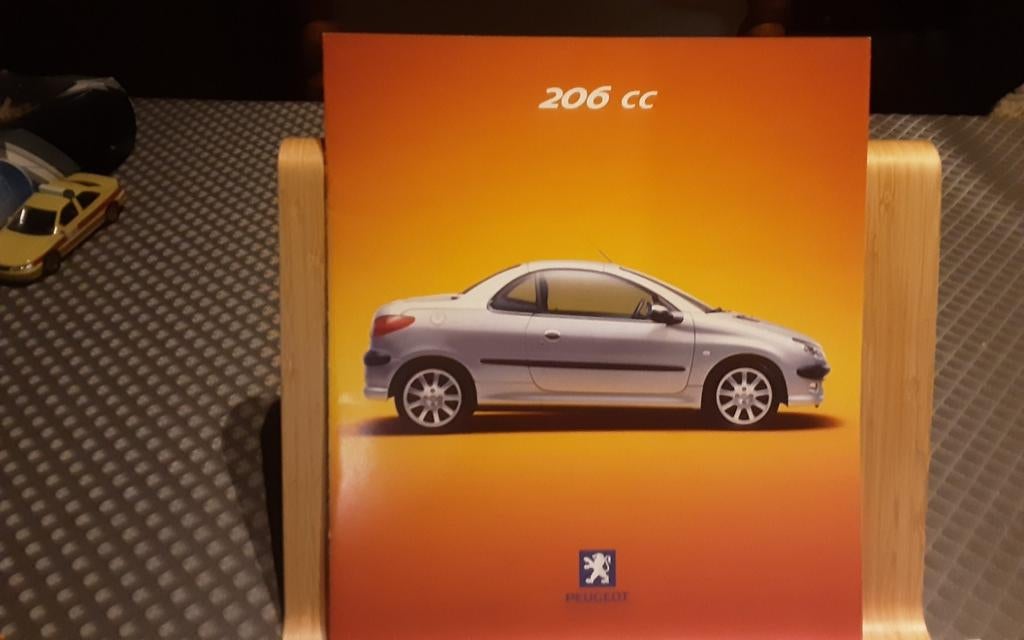 Brochure PEUGEOT 206 cc, Livres, Enlèvement ou Envoi, Peugeot