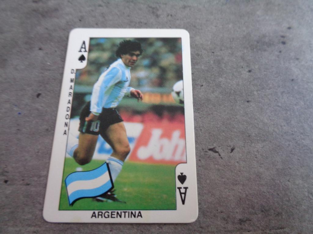 DANDY GUM CARTE À JOUER COUPE DU MONDE MARADONA DIEGO, Enlèvement ou Envoi, Autocollant