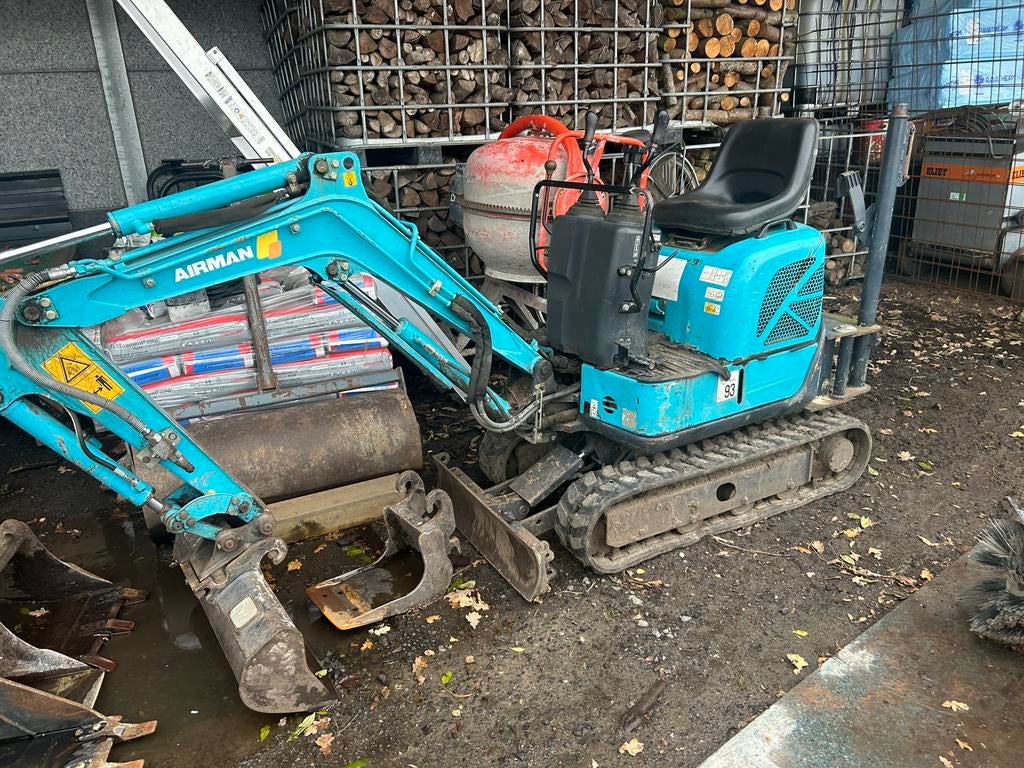 Minigraver 1 ton te huur, Enlèvement