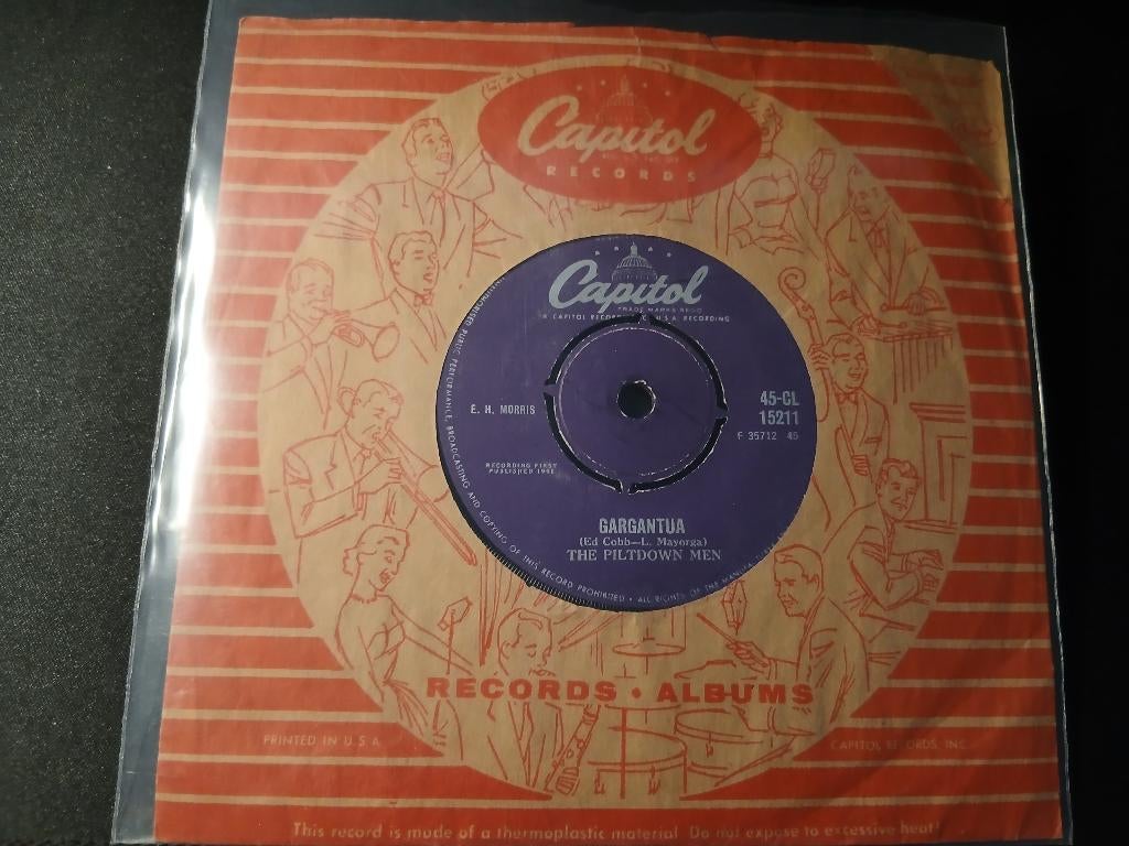 The Piltdown Men ‎– Gargantua ' 7 " Popcorn ", 7 inch, Single, Ophalen of Verzenden, Zo goed als nieuw