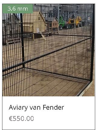 PANNEAUX DE VOLIÈRE VOLIARY STRONG, Enlèvement ou Envoi