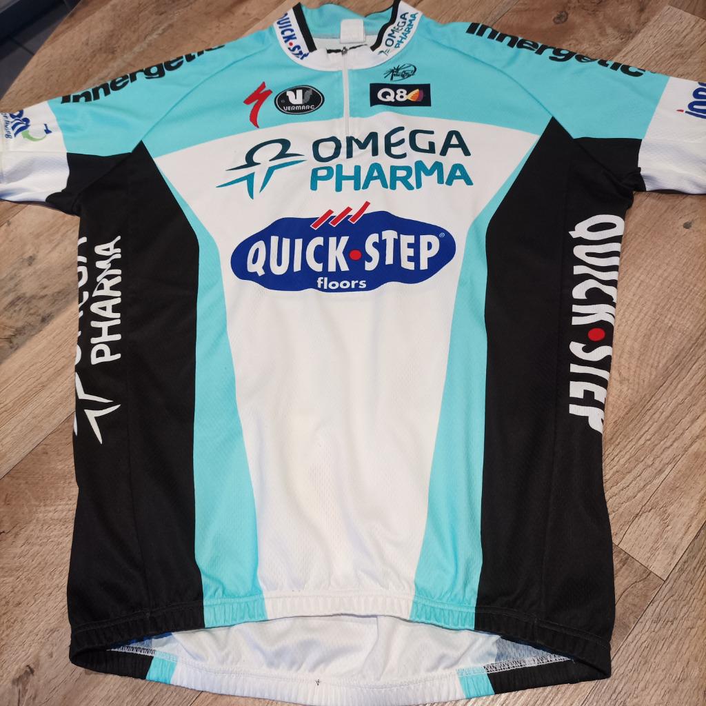 Wielertrui Quickstep vintage 2012, Fietsen en Brommers, Fietsaccessoires | Fietskleding, Ophalen, Gebruikt, Vermarc, Bovenkleding