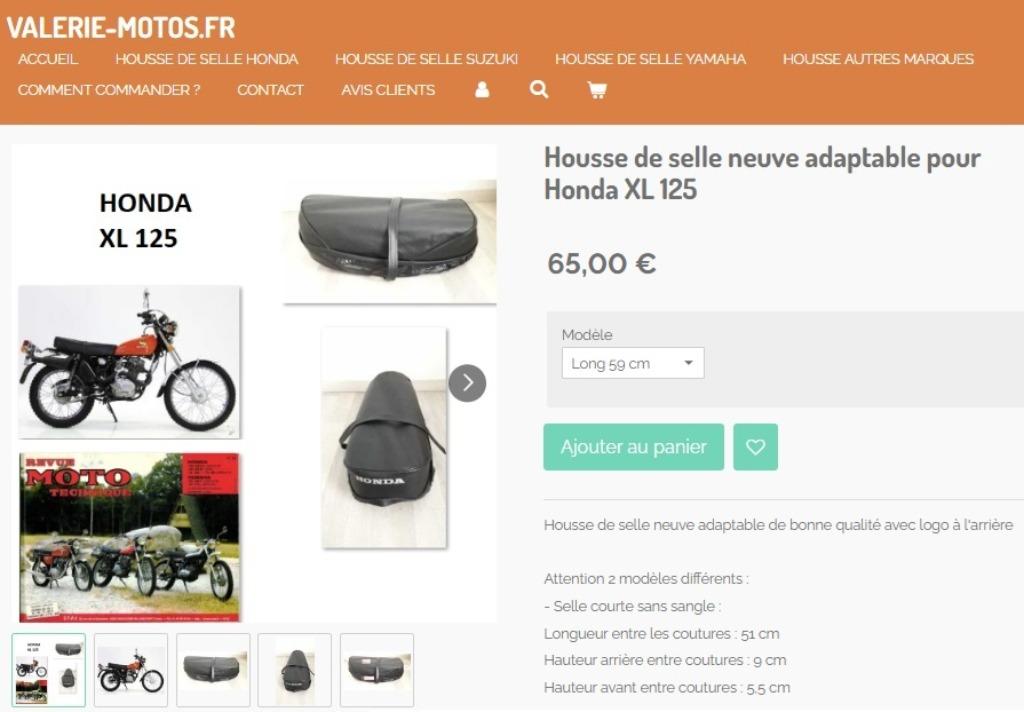 Nieuwe aanpasbare stoelhoes Honda XL 125, Motoren, Onderdelen | Honda, Nieuw, Verzenden