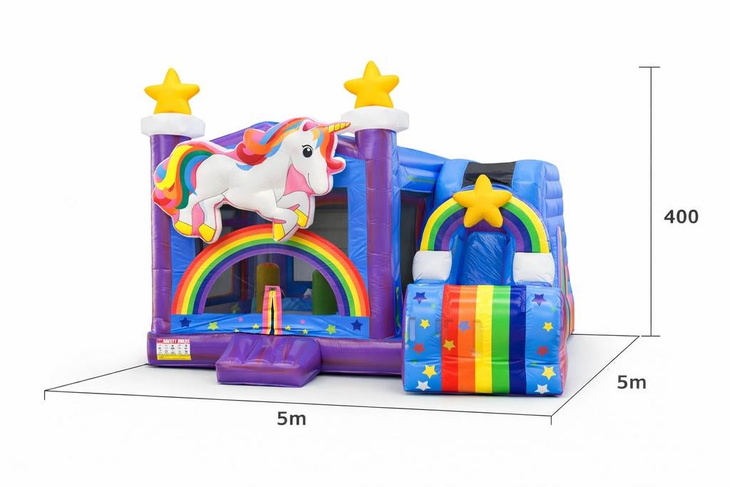 Nieuw springkasteel unicorn, Hobby en Vrije tijd, Feestartikelen | Verhuur, Ophalen