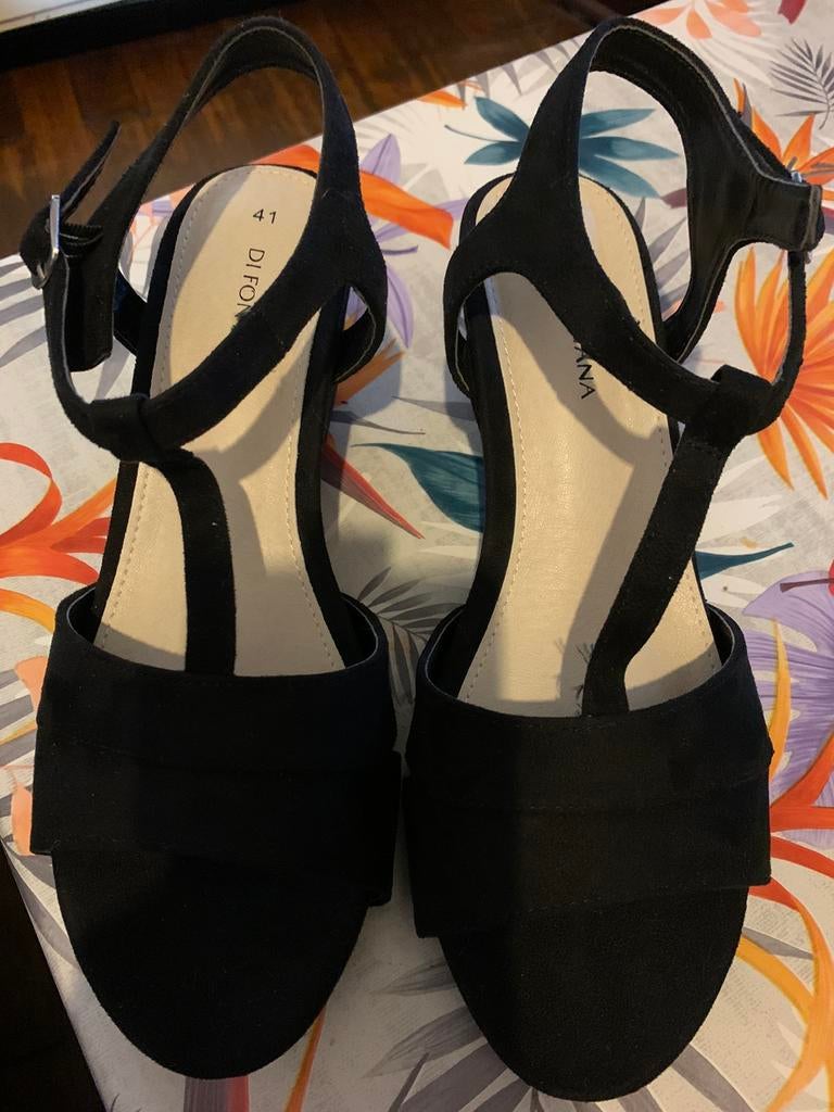 Sandales femmes neuves, Neuf, Di fontana, Noir, Sandales et Mûles