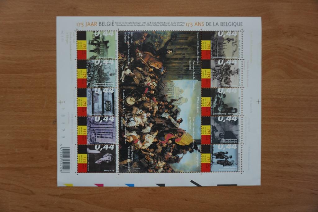 België 2005 175 jaar België – Blok 119 Postfris, Ophalen, Postfris, Zonder envelop, Postfris