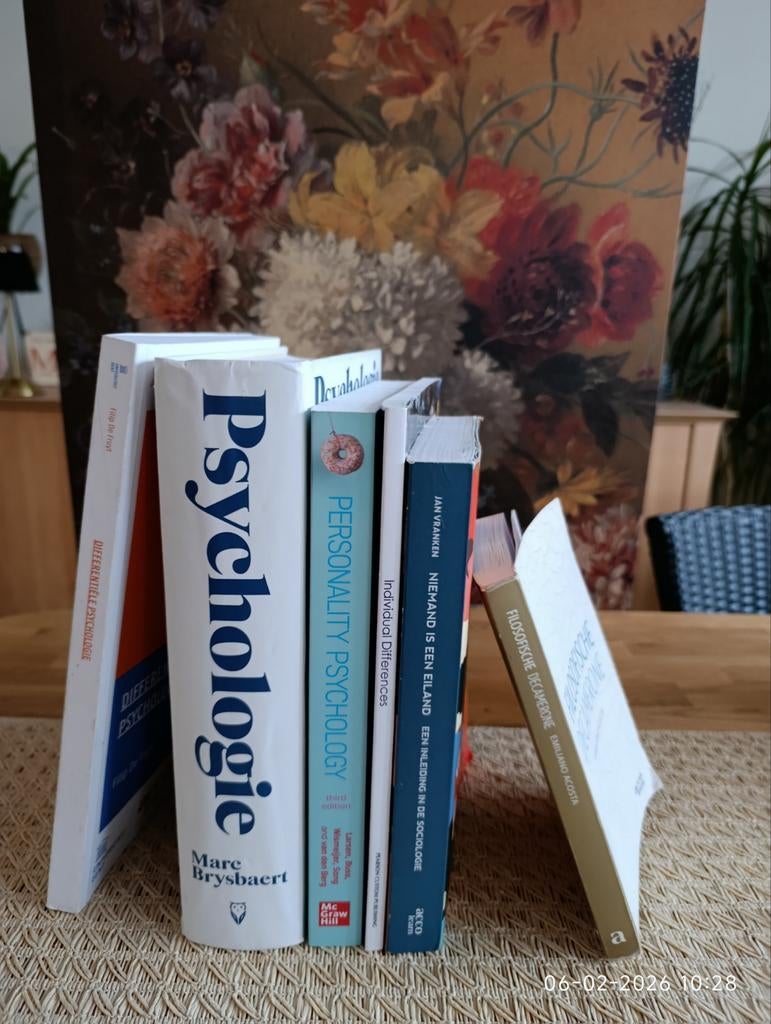 Boeken Psychologie 1ste Bachelor UGent Februaristart, Ophalen of Verzenden, Gelezen, Klinische psychologie, Diverse auteurs