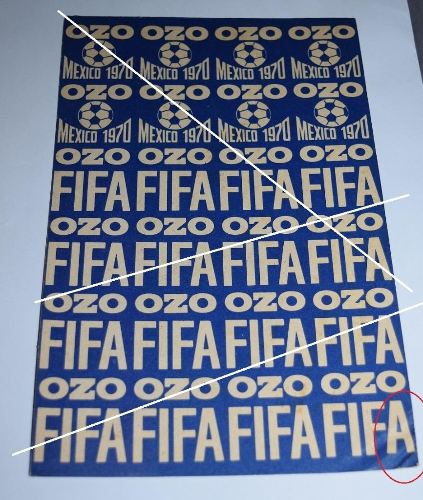 MEXIQUE 1970/OZO/FIFA/INFO/25 x 16 cm/50 x 16 cm, Envoi, Utilisé, Affiche, Image ou Autocollant