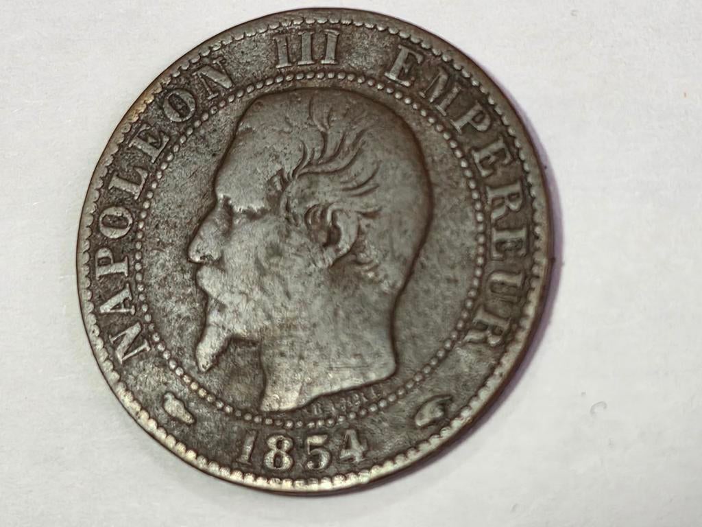 5 cent 1854a Frankrijk, Postzegels en Munten, Munten | Europa | Euromunten, Ophalen of Verzenden, Frankrijk, 5 cent
