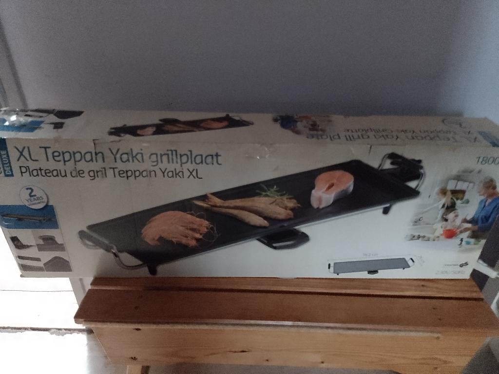 Teppanyaki xxl, Elektronische apparatuur, Grillplaten, Ophalen, Zo goed als nieuw, Tafelgrill