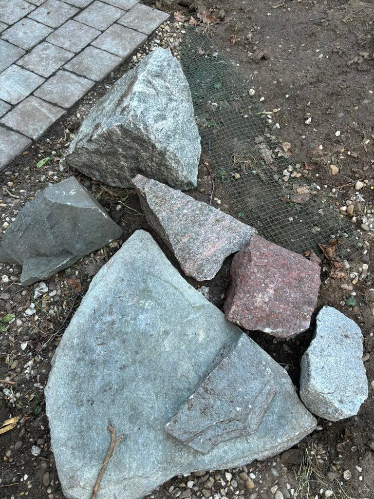 GRATIS sierstenen, Tuin en Terras, Grind, Keien en Split, Ophalen, Overige materialen, Gebruikt, Overige typen