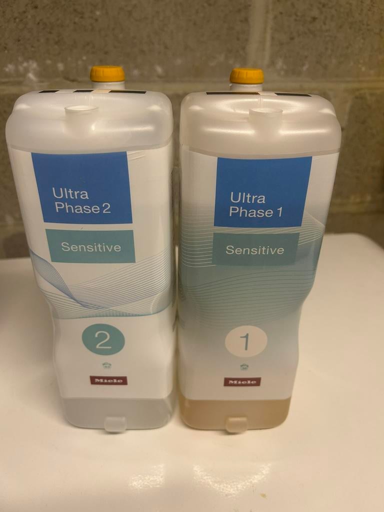 Miele UltraPhase 1 en 2 Sensitive - Halfjaarvoorraad, Elektronische apparatuur, Wasmachines, 1200 tot 1600 toeren, 8 tot 10 kg