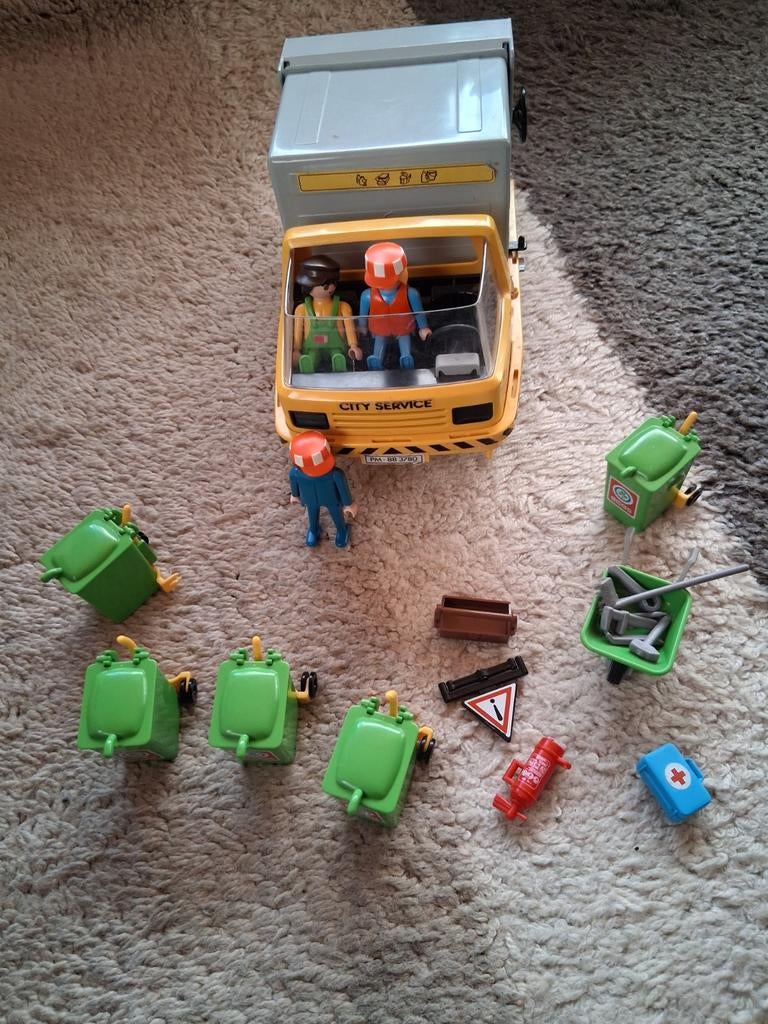 Playmobil 3780 vuilniswagen, Kinderen en Baby's, Speelgoed | Playmobil, Ophalen of Verzenden