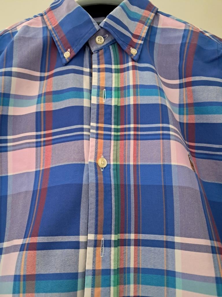 Chemise multicolore à manches longues pour homme, Tour de cou 39/40 (M), Enlèvement ou Envoi, Autres couleurs, Comme neuf