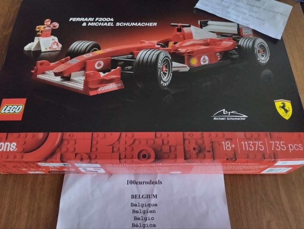 Lego 11375 Ferrari F2004 Michael Schumacher, Verzenden