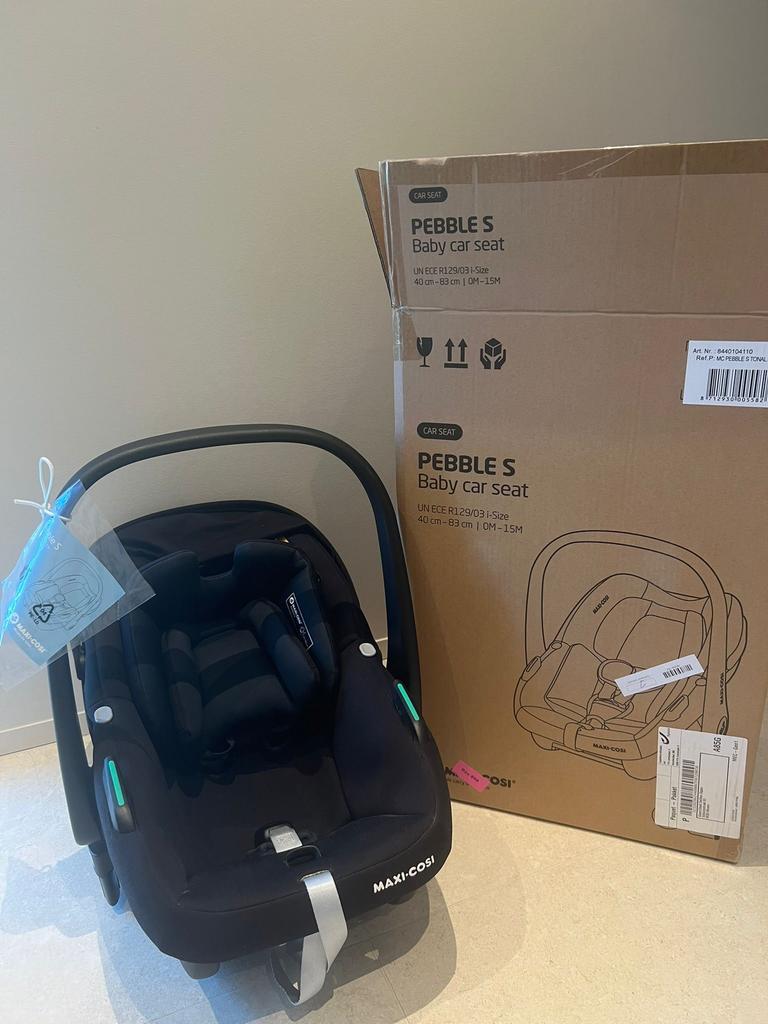 MaxiCos Pebble S + isofix + spiegels + buggy steun, Zo goed als nieuw, Isofix, Maxi-Cosi, Ophalen