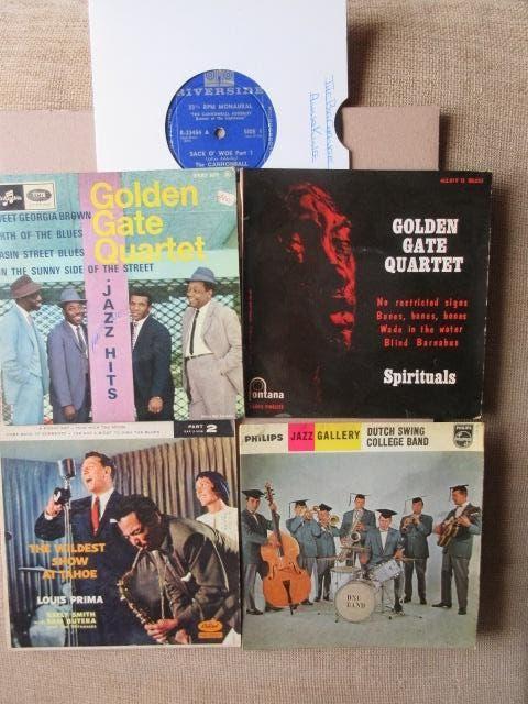 Set van 5 Vynils Jazz 1950-60's VG conditie, Gebruikt, 7 inch, Single, Ophalen of Verzenden