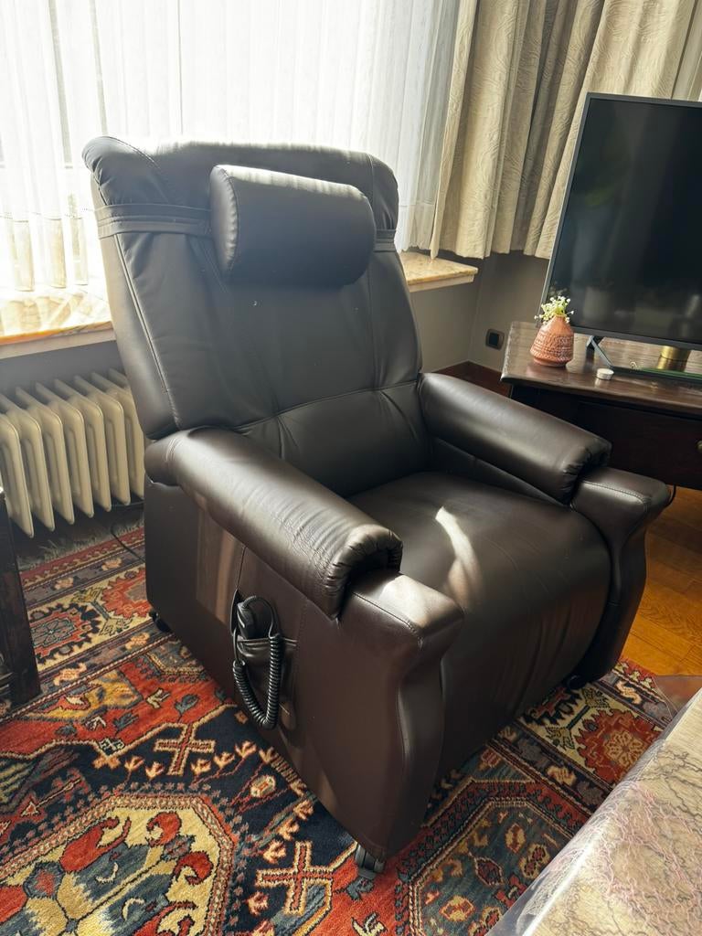 Revilax Medilax, relax met opsta-functie, Maison & Meubles, Fauteuils, Enlèvement, Neuf, Cuir, 100 à 125 cm