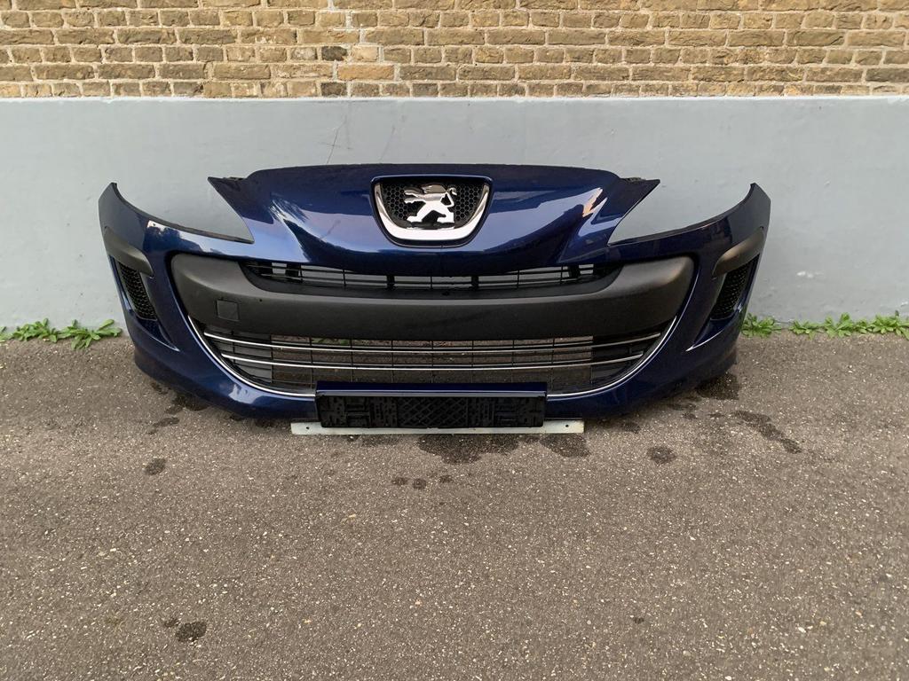 voorbumper peugeot 308 ( 2007 tot 2015 ) blauw, Gebruikt, -, Voor, -