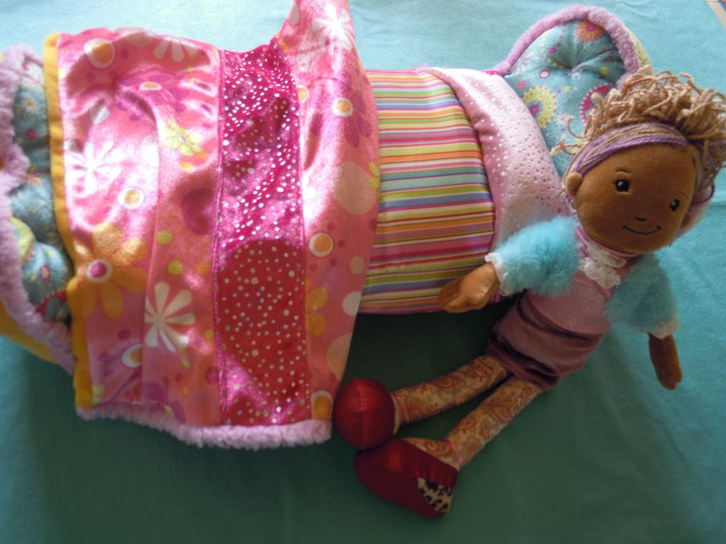 Groovy Girls pop,bed en dekentje vintage, Ophalen of Verzenden