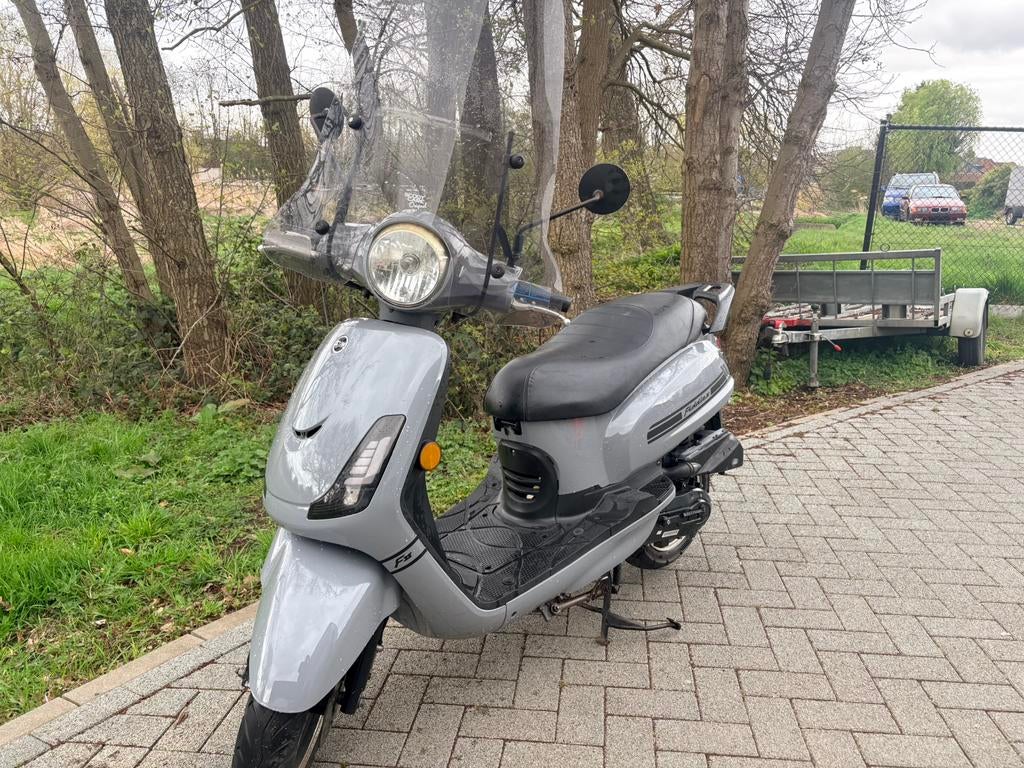 Sym fiddle 2 A klasse 6m garantie, Fietsen en Brommers, Ophalen, Gebruikt, Sym, Info@deinkom.be