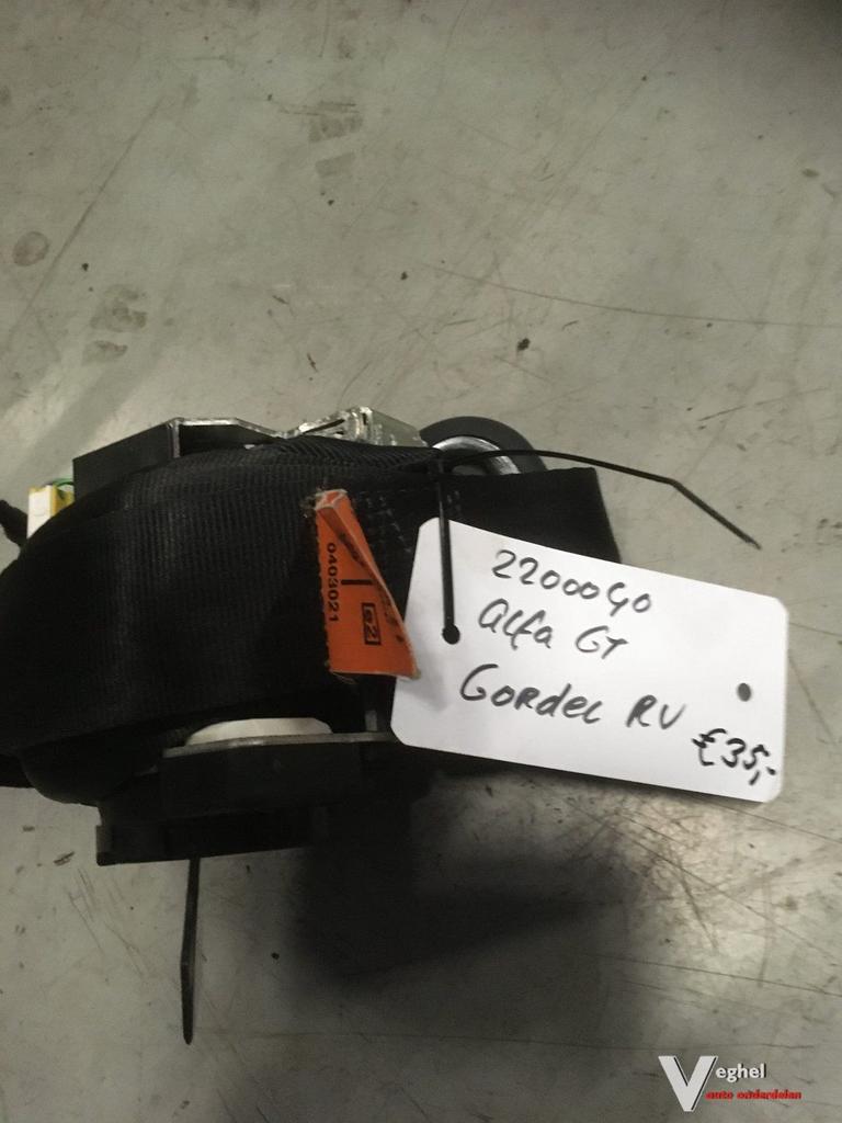 Alfa GT gordel Rechtsvoor 2004, -, Utilisé, -, -