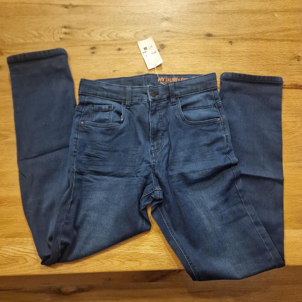 Donkerblauwe jeans Hema 158, Enfants & Bébés, Vêtements enfant | Taille 158, Garçon, Enlèvement ou Envoi, Hema, Pantalon