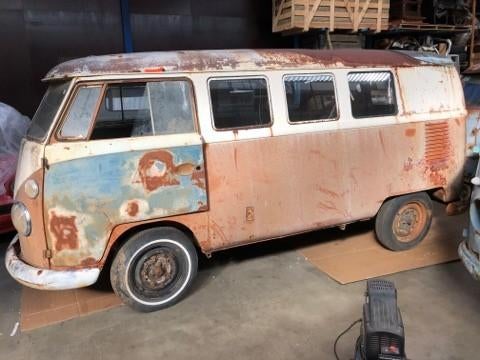 vw spijlbus duiste 11 ramen 1966 laswerken klaar 20000€, Auto's, Volkswagen, Particulier, Te koop, Benzine