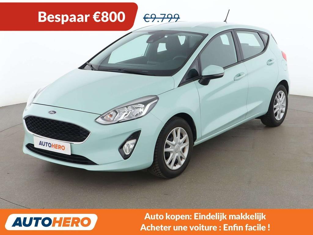 Ford Fiesta 1.5 TDCi Cool&Connect (bj 2017), Auto's, Voorwielaandrijving, Stof, Gebruikt, Blauw