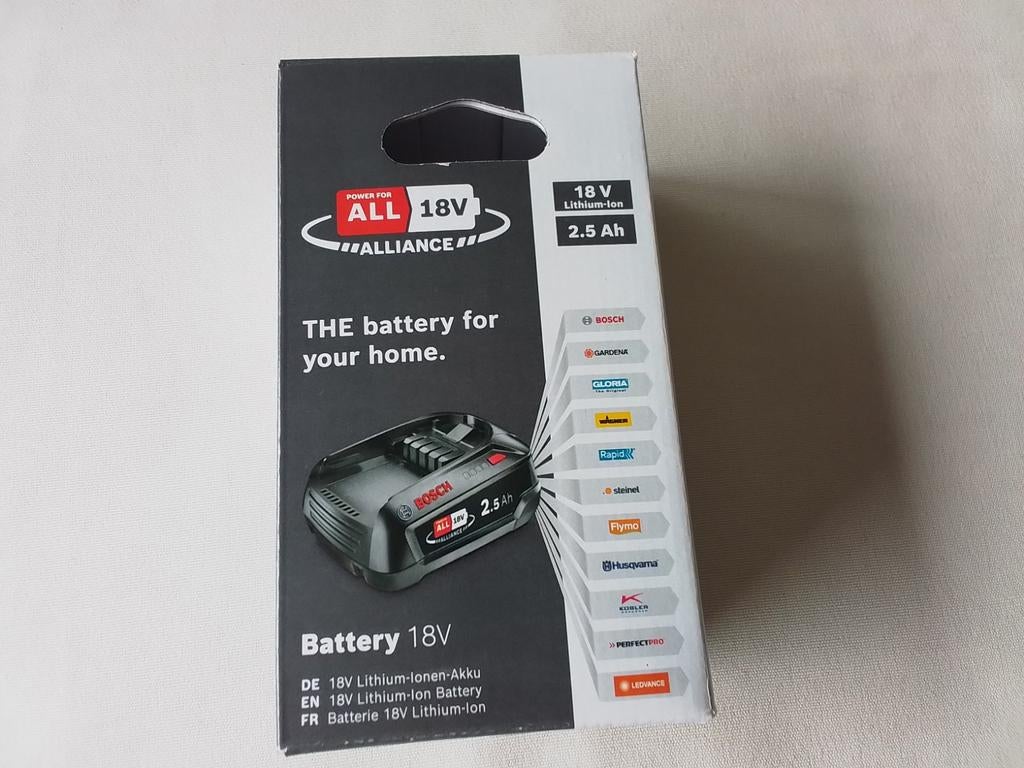 Bosch 18V Lithium batterij, Ophalen
