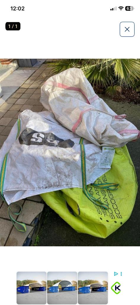 Grand sac, 5 pièces, Enlèvement