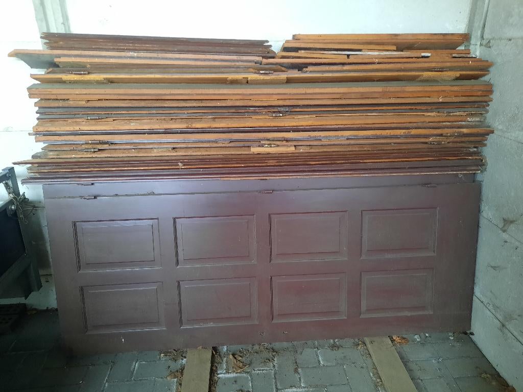 volle eiken deuren met plinten 6 st, Doe-het-zelf en Bouw, Deuren en Vliegenramen, Ophalen, Gebruikt, Hout, Binnendeur