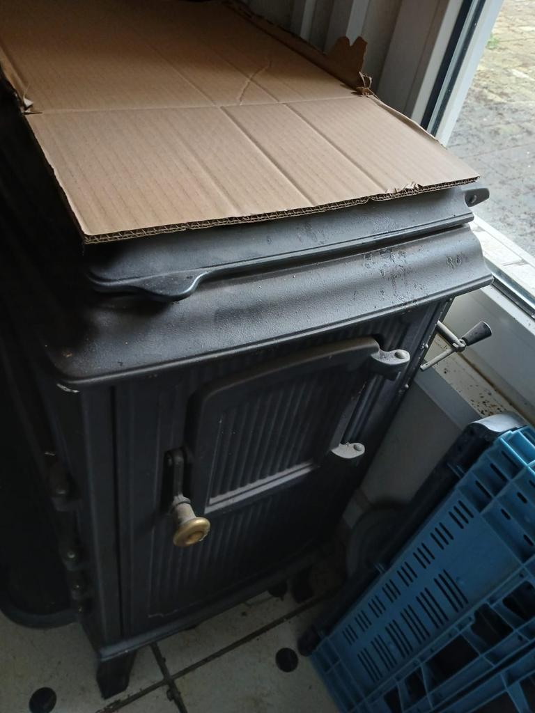 Gietijzeren allesbrander,hout en kolen compleet, Multi-brûleur, Comme neuf, Enlèvement, Bois