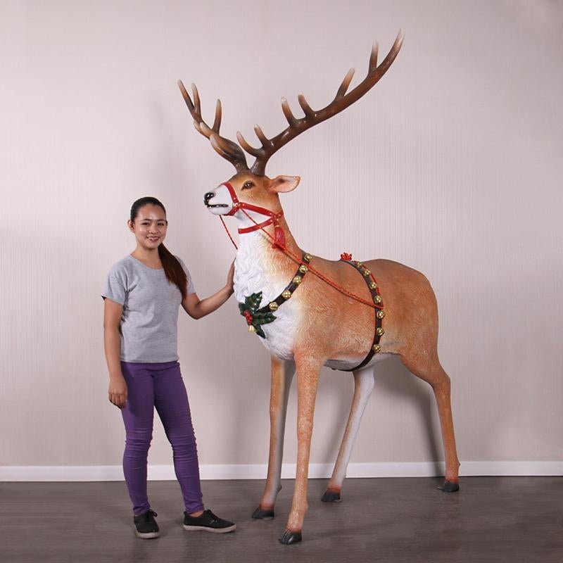 Reindeer for Santa’s Sleigh – Rendier Hoogte 218 cm, Ophalen, Nieuw