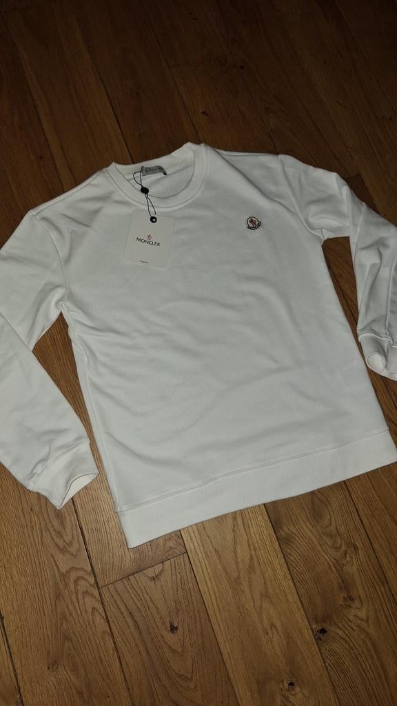 Moncler trui wit M, Moncler, Maat 48/50 (M), Wit, Nieuw