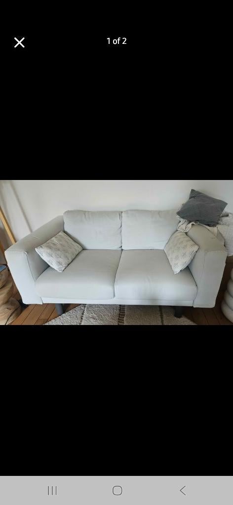 Canapé 2 places Ikea, Huis en Inrichting, Ophalen, Zo goed als nieuw, Tweepersoons, Rechte bank