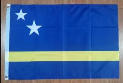 Grote vlag Curacao (150x90cm), Ophalen of Verzenden, Nieuw
