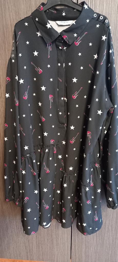 robe noire Guitar Stars Rock&Roll Mayoral taille 152, Robe ou Jupe, Enlèvement ou Envoi, MAYORAL, Comme neuf