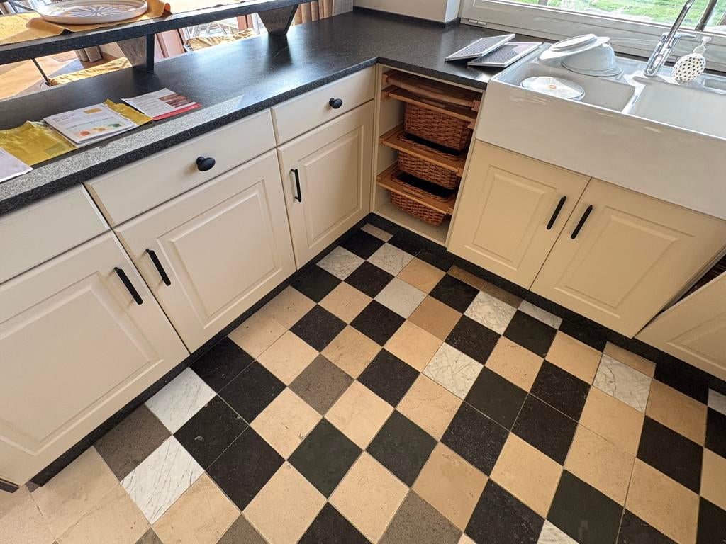 Beau sol carrelé, Bricolage & Construction, Pierre ou Argile, Enlèvement, Utilisé, Dalles