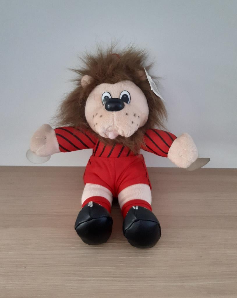 Knuffelbeer Rode Duivels (mascotte jaren '90), Kinderen en Baby's, Speelgoed | Knuffels en Pluche, Ophalen of Verzenden, Zo goed als nieuw