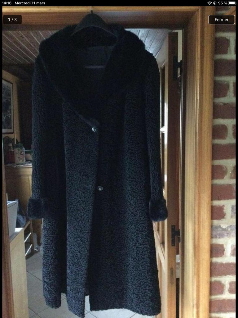MANTEAU FOURRURE ASTRAKAN, Vêtements | Femmes, Comme neuf