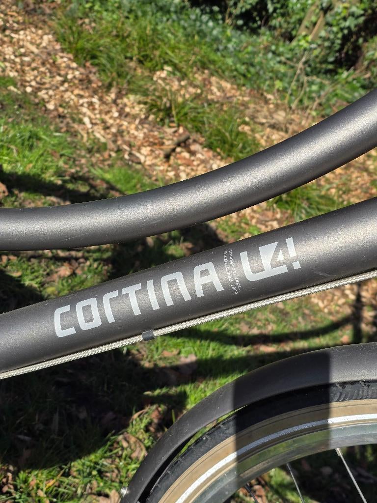 Damesfiets Cortina U4.28 inch,3v(grijs)+Naaf, zonder mand, Vitesses, Comme neuf, Enlèvement, 47 à 50 cm