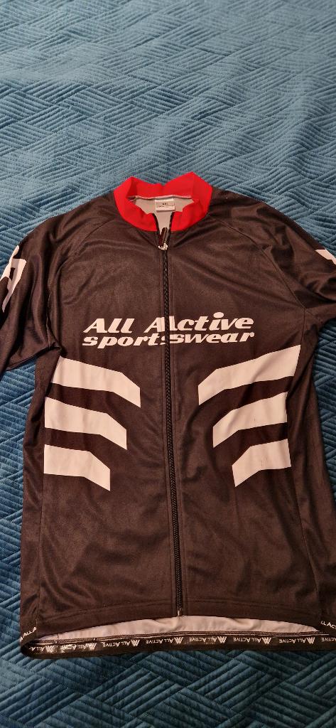 fietstrui lange mouwen en ritssluiting, Fietsen en Brommers, Ophalen of Verzenden, Zo goed als nieuw, All active, Bovenkleding