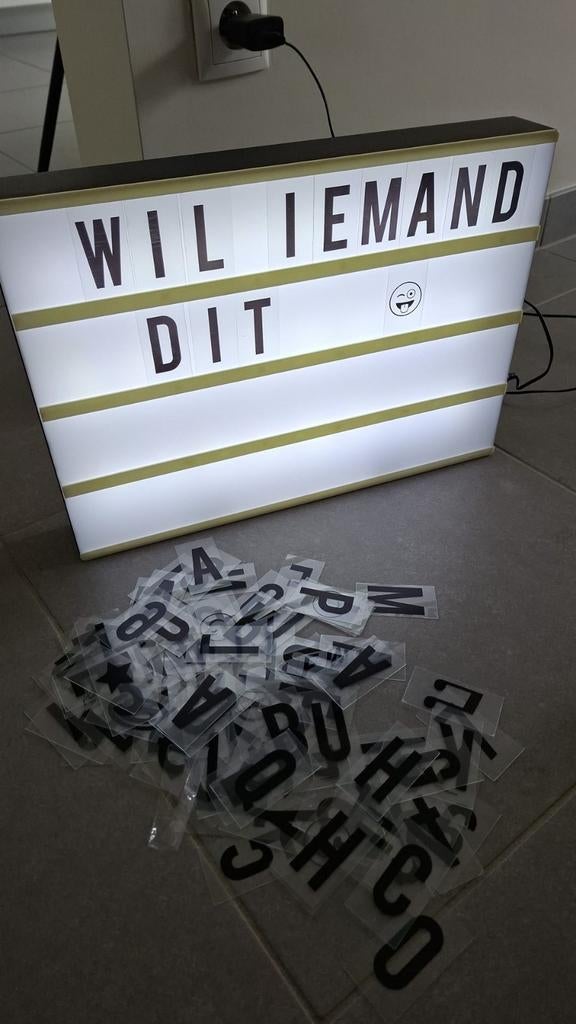 Tekstbord, Enlèvement