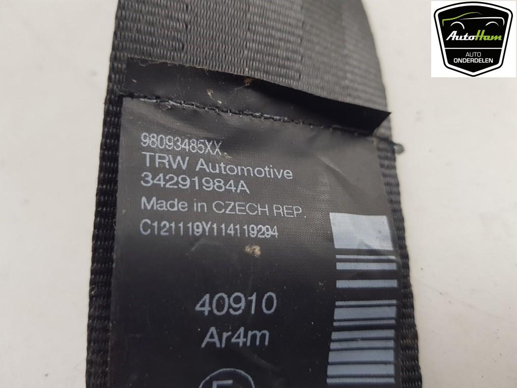 CEINTURE DE SECURITE ARRIERE DROITE Peugeot (|98093485XX|), Utilisé, Peugeot