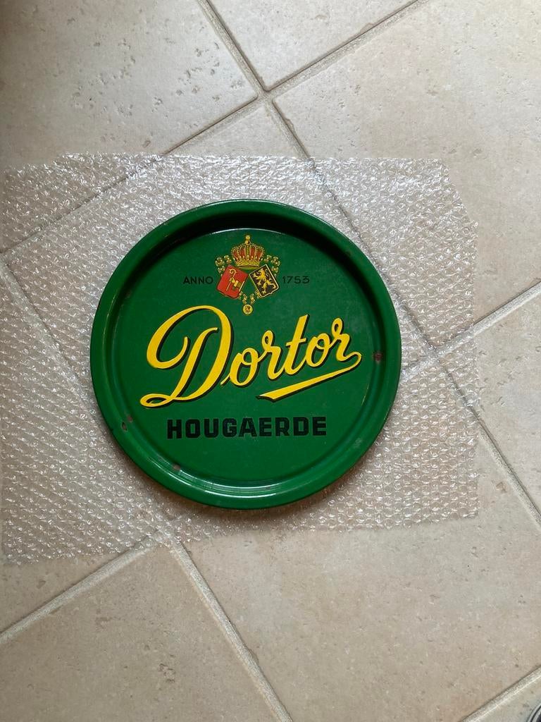 Oude emaille plateau Dortor Hougaerde, Ophalen of Verzenden