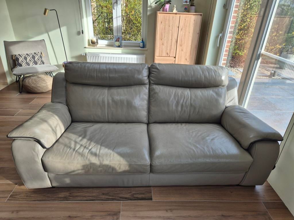 Canapés cuir 2 places et 2 places et demi, Enlèvement, Cuir