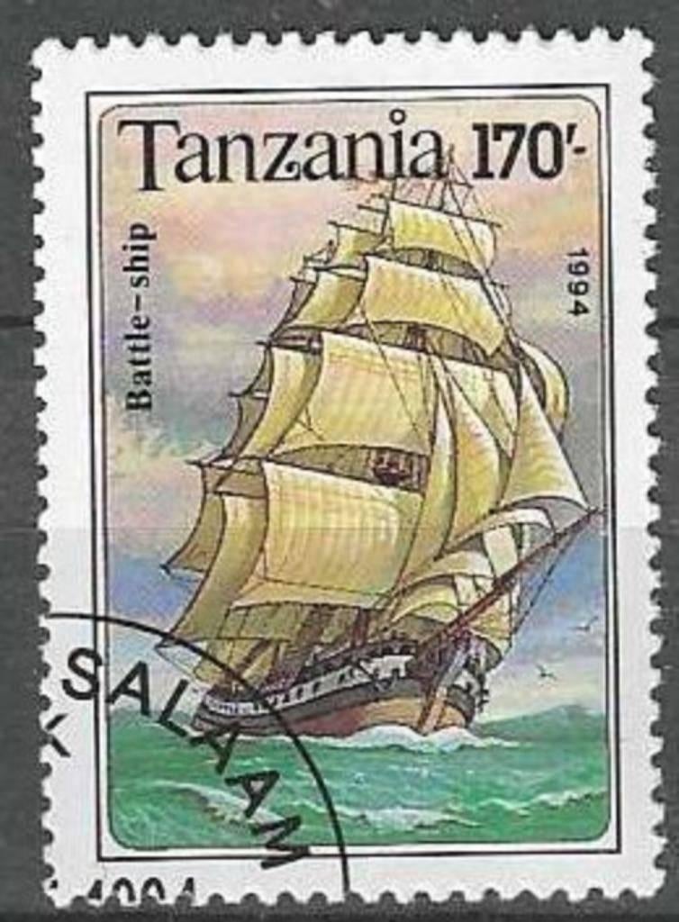 Tanzania 1994 - Yvert 1503 - Zeilboten - 170 s. (ST), Postzegels en Munten, Postzegels | Afrika, Verzenden, Tanzania, Gestempeld