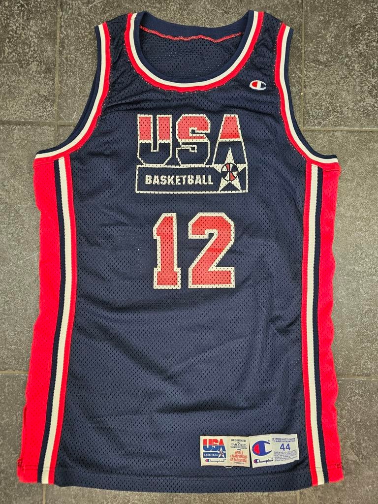 Game Worn/Issued Team USA Jersey - Dominique Wilkins, 1994, Ophalen of Verzenden